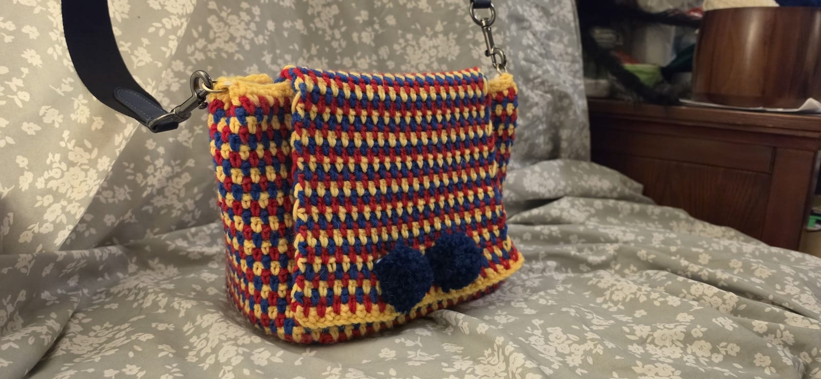 Lined Moss Stitch Purse (free pattern)
